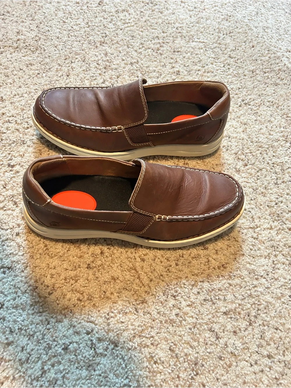 Born Men's Brown Slip-On Casual Loafers Light Use